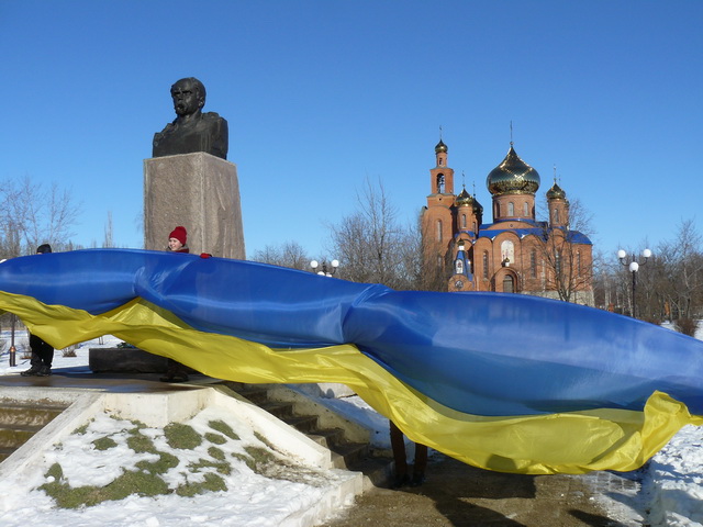 день соборності відзначили флешмобом та патріотичним настроєм. Зображення 1