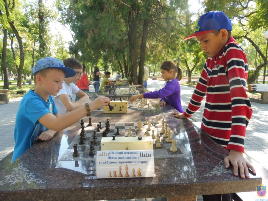 шахова осінь. юні шахісти змагалися у центральному парку. Зображення 1